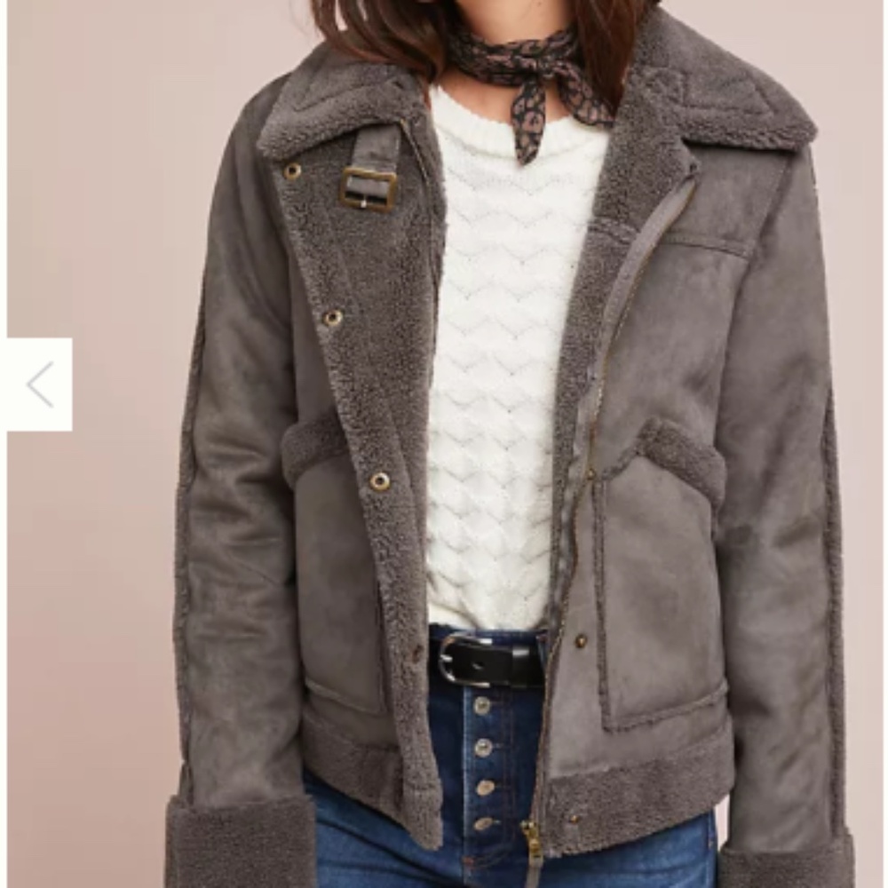Anthropology Tina Sherpa Jacket